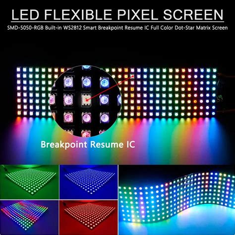 Flexible Programmable LED Pixel Strip Light Smd 5050 Magic Color