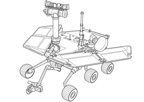 Coloring Page Mars Rover - Free printables - Img 9960