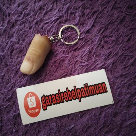 Jual Gantungan Kunci Bentuk Jari Manusia X Garasi Rebel Distro Keychain