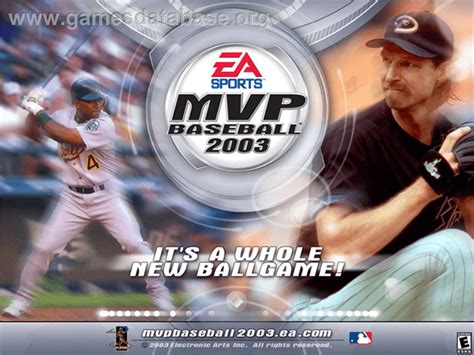 Mvp Baseball 2003 Microsoft Xbox Artwork Title Screen