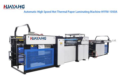 Hot Thermal Automatic High Speed Paper Laminating Machine Hyfm 105b Paper Laminating Machine