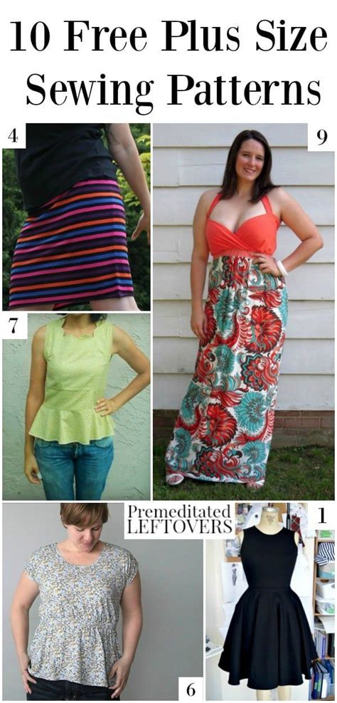 10 Free Plus Size Patterns Including Free Plus Size Dress Patterns