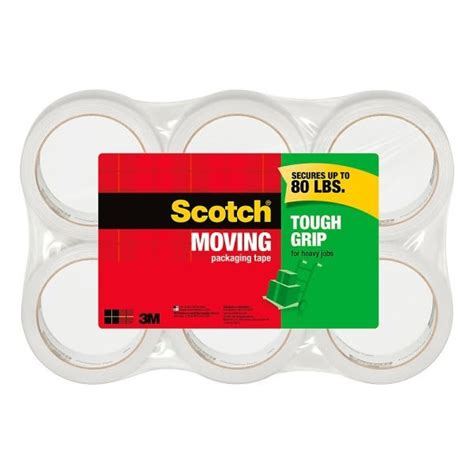 Scotch High Performance Packaging Tape 1 88 X 54 63 Yd Pack Of 6 HD