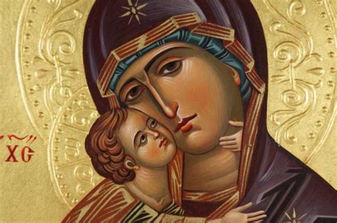 Theotokos Of Vladimir Halo Relief Orthodox Icon Blessedmart