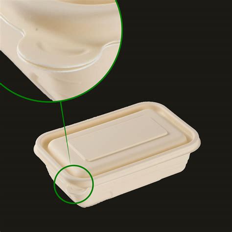 Disposable Corn Starch Food Container Degradable Tableware For Takeout