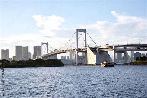 rainbow bridge odaiba tokyo japan Stock Photo | Adobe Stock