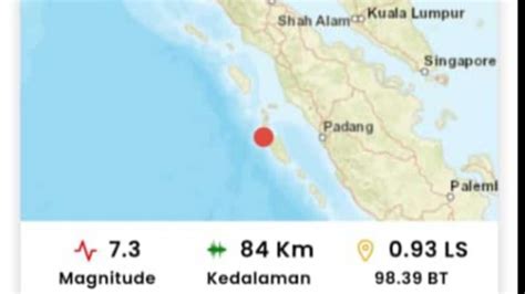 Gempa M Guncang Mentawai Sumbar Bikin Warga Tapanuli Tengah Terbangun