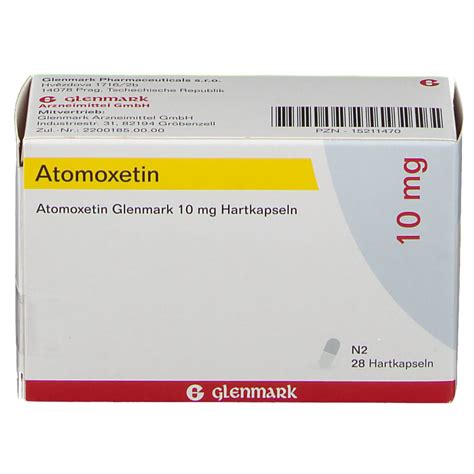 Atomoxetin Glenmark 10 Mg 28 St Mit Dem E Rezept Kaufen Shop Apotheke