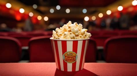 Premium AI Image | popcorn in movie theater and cinema