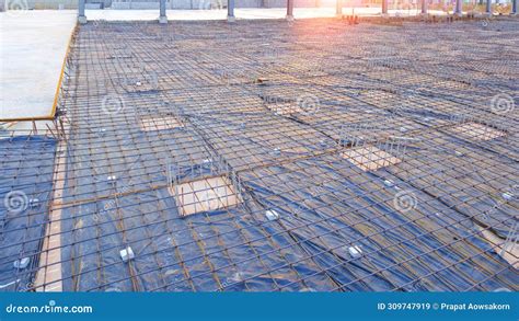 The Foundation Footing Of Steel Structure High Voltage Take Off Tower