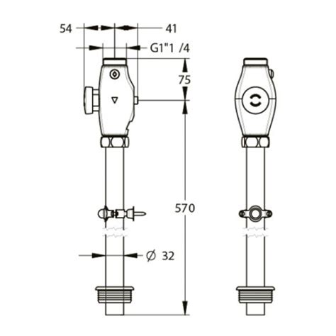 Kit de chasse temporisé avec robinet Presto Eclair XL PRESTO Bricozor