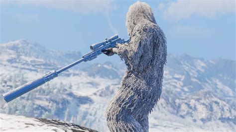 White Ghillie Sniper Operation Snow Storm Ghost Recon Breakpoint