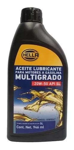 Aceite W Mineral Multigrado Api Sl Litro Hella