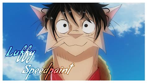 One Piece Speedpaint Luffy Youtube