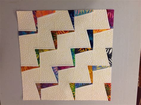 Jackie's Quilting: Mini Lightning Zig Zag Quilt