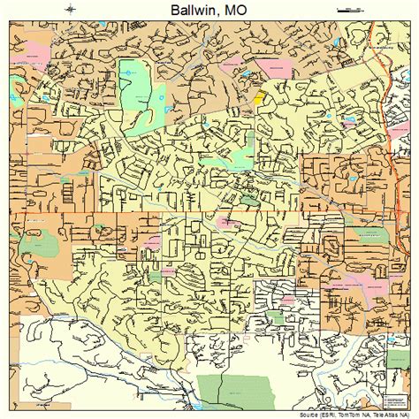 Ballwin Missouri Street Map 2903160