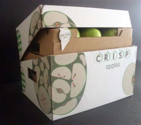 Crisp Apples Corrugated Apple Box By Charles Dlamini