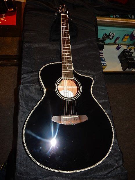 Breedlove Black Magic Concert Acoustic Electric Guitar 2015 Reverb