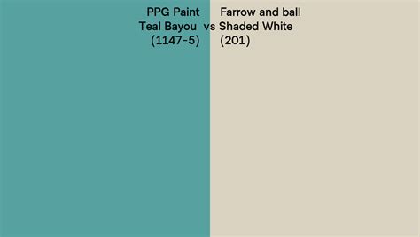 Ppg Paint Teal Bayou Vs Farrow And Ball Shaded White