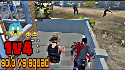 Pubg Mobile Lite Solo Vs Squad In Classic Mode M Akm Wapon Youtube