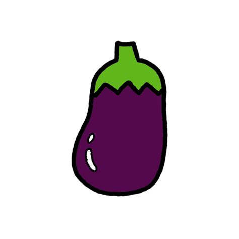 How To Draw An Eggplant Step By Step Easy Drawing Guides Drawing Howtos