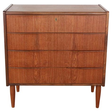 Mid Century Modern Danish Chest Of Drawers Tallboy In Teak Denmark