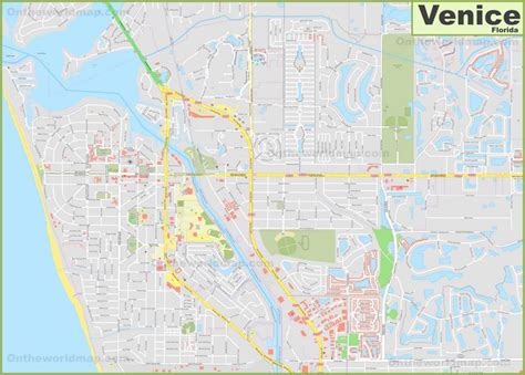 Large detailed map of Venice (Florida) - Ontheworldmap.com