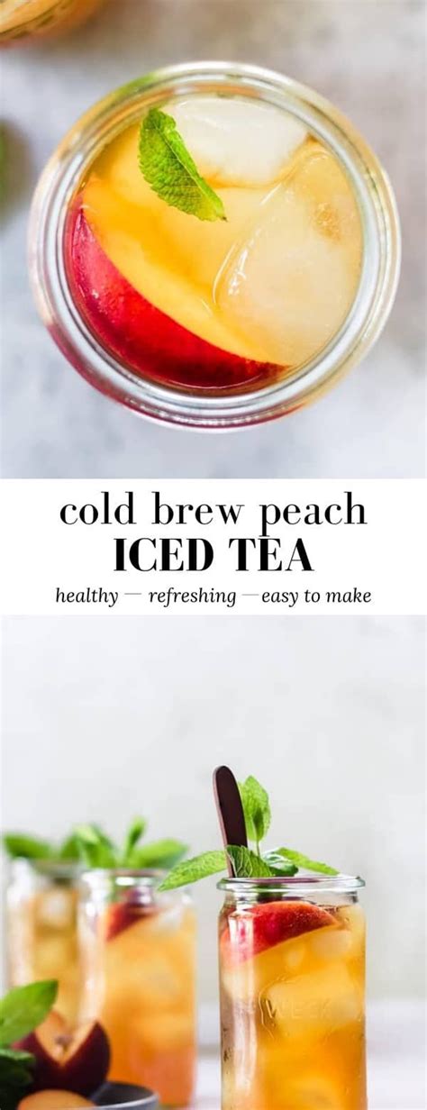 Cold Brew Peach Iced Tea Receita