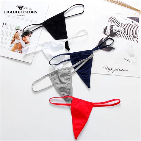 Women Underwear Gril Panty Sexy Cotton Lingerie Panties Thongs Pearl Pendant G String T Back