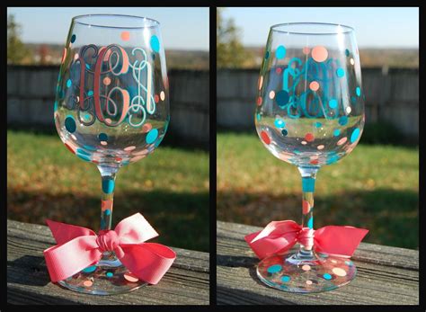 Diy Personalized Wine Glasses With Vinyl - DIY Monogrammed Wine Glass ...