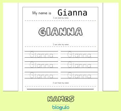 Blogulo-Tracing Names Activities