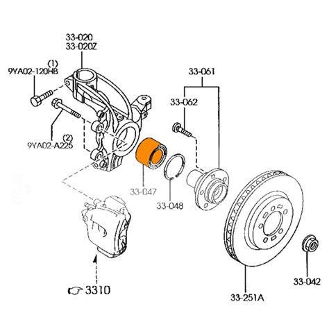 NTN AU0838-5 Front Axle Wheel Hubs Bearing - Loyal Parts