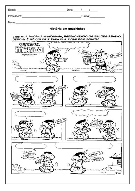 Atividade Historia Em Quadrinhos 2 Ano