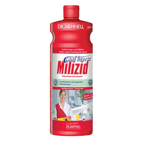 Dr Schnell MILIZID COOL BREEZE Sanitärreiniger und Kalklöser 1 L Flasche