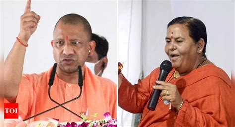 Yogi Adityanath Tale Of Two Bjp Monk Cms Yogi Adityanath And Uma Bharti India News Times