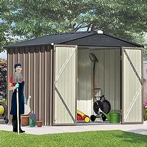 Amazon Morhome Metal Outdoor Storage Shed With Door