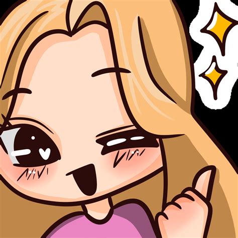 Dirty Blonde Hair Chibi Girl Emotes Twitch Emotes Pack Discord Emotes Pack Emotes For