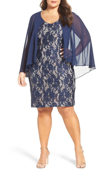 Alex Evenings Sequin Lace Sheath Dress Plus Size Nordstrom