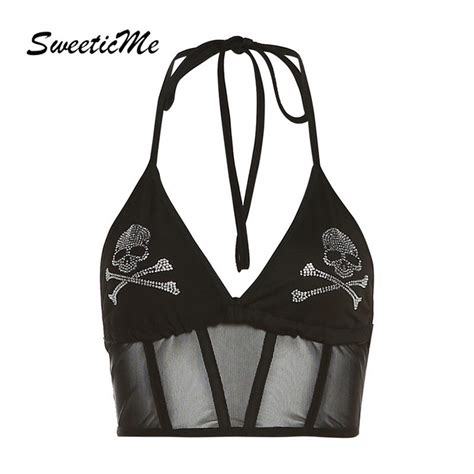 Sweeticme Women S New Casual Fashion Sexy Slim Fit Halter Backless