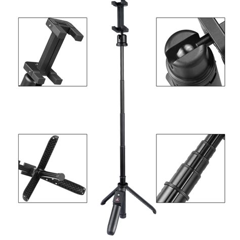 Kingjoy Kingjoy Professional Sections Selfie Stick With Folding Leg