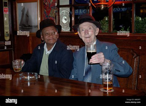 Older Men In Pub Drinking Stock Photo Alamy