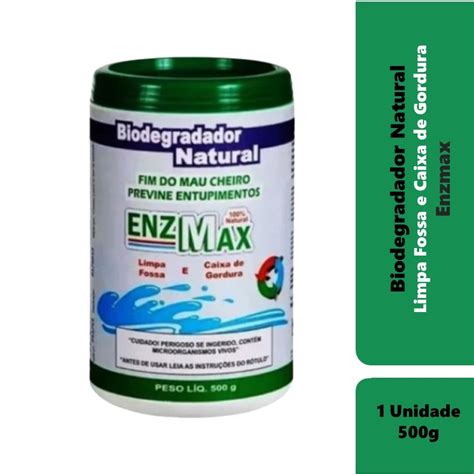 Enzmax Limpa Fossa Séptica E Caixa De Gordura Enzimas 500g Shopee Brasil