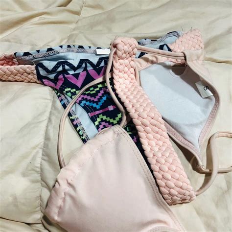 LIGHT PINK TWO PIECE BIKINI Women S Fashion Swimwear Bikinis