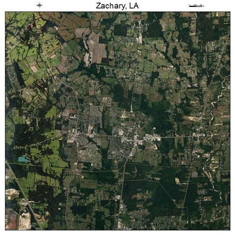 Aerial Photography Map of Zachary, LA Louisiana