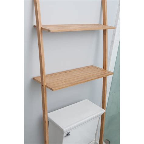 Bamboo 9 84 W X 25 98 H Over The Toilet Shelves Toilet Storage