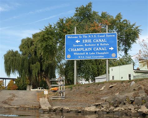 Erie And Champlain Canal Sign Hudson River Waterford Ny Flickr