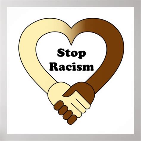 Stop racism poster | Zazzle