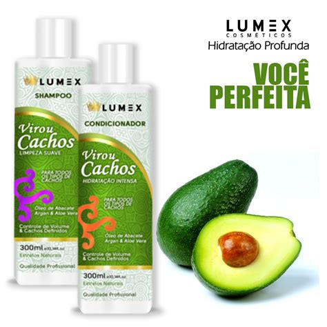 Kit Shampoo E Condicionador Lumex Virou Cachos Ml Shopee Brasil