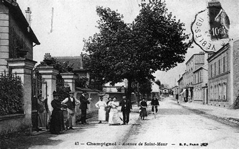 Saint Maur des Fossés Champignol Carte postale ancienne et vue d