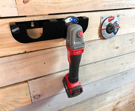 Angle Grinder Bracket Wall Mountable 1 4 Tool Capacity